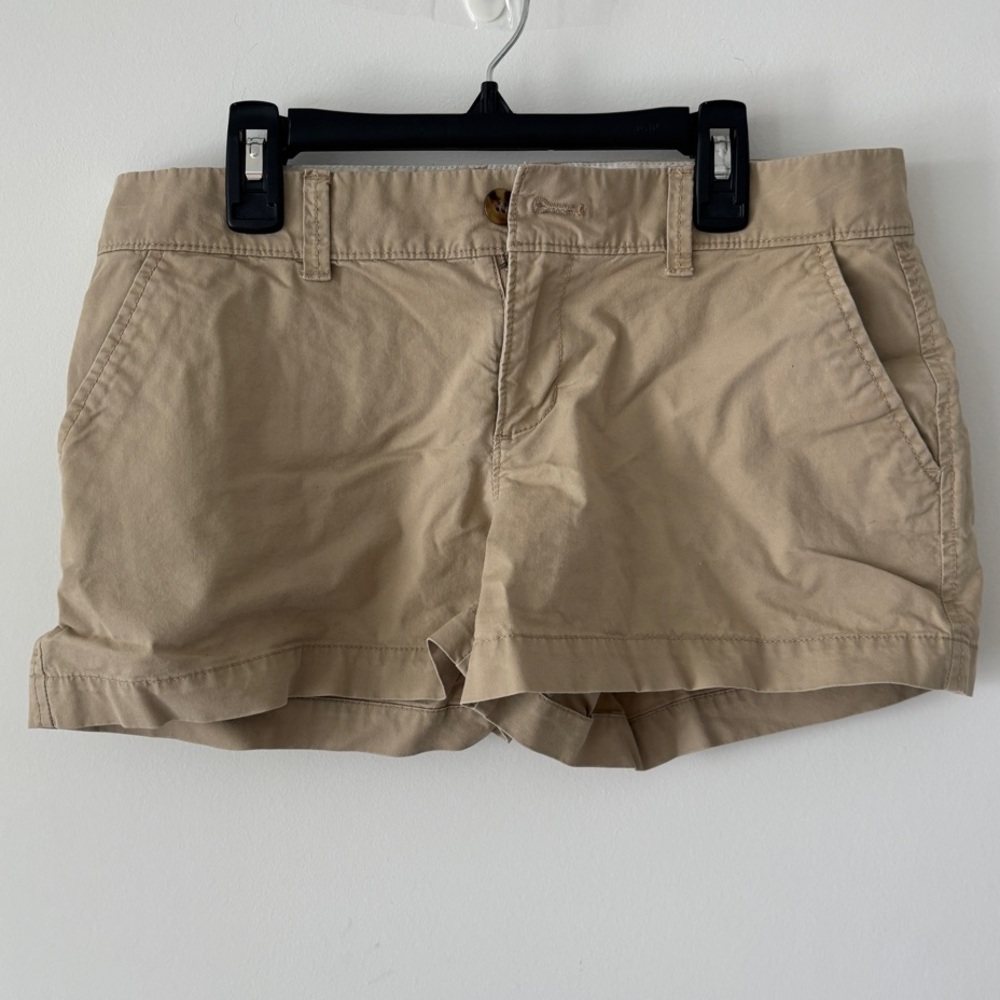 2/$10 OLD NAVY Women's khaki Tan casual Shorts - size 2 lightweight comfortable